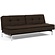 Dublexo Slaapbank Taura Chocco / Chrome