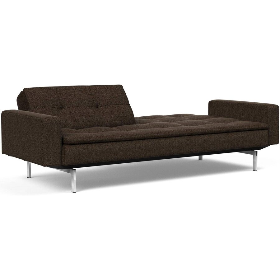 Dublexo Slaapbank Deluxe Taura Chocco / Chrome Dublexo Slaapbank Deluxe Taura Chocco / Chrome