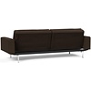 Dublexo Slaapbank Deluxe Taura Chocco / Chrome