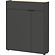Ameca Grafiet / Eiken Multifunctionele Wandkast
