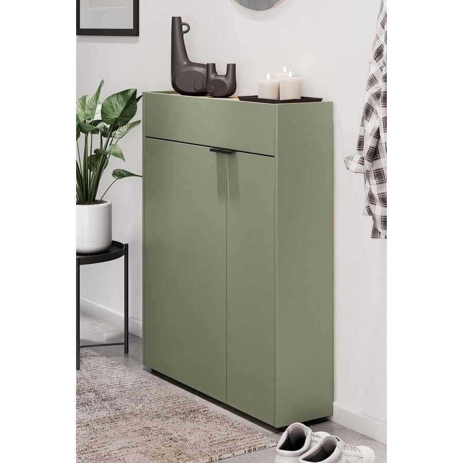 Ameca Taupe Groen / Eiken Multifunctionele Wandkast Ameca Taupe Groen / Eiken Multifunctionele Wandkast