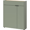 Ameca Taupe Groen / Eiken Multifunctionele Wandkast