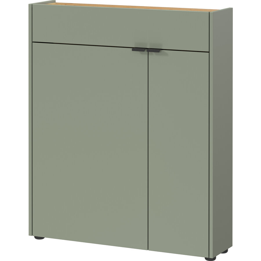 Ameca Taupe Groen / Eiken Multifunctionele Wandkast Ameca Taupe Groen / Eiken Multifunctionele Wandkast