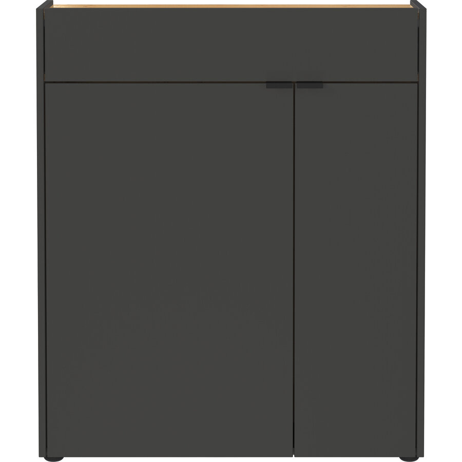 Ameca Grafiet / Eiken Halmeubelset Drie Ameca Grafiet / Eiken Halmeubelset Drie