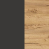 Ameca Grafiet / Eiken Halmeubelset Drie