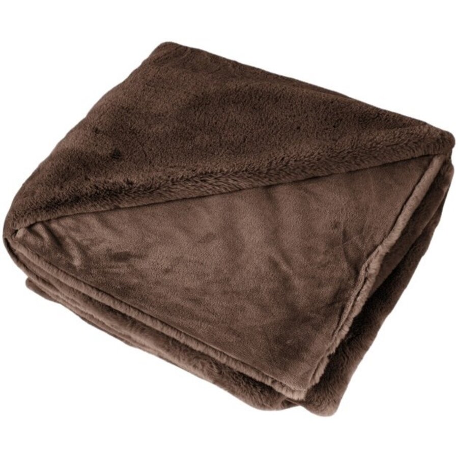 Heaven 150 x 200 cm Deken Donker Taupe Heaven 150 x 200 cm Deken Donker Taupe