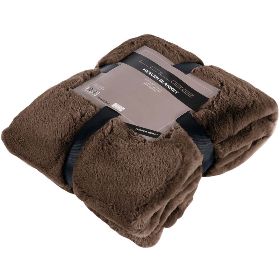 Heaven 150 x 200 cm Deken Donker Taupe Heaven 150 x 200 cm Deken Donker Taupe