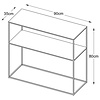 Pebble Zwarte Sidetable W90 cm