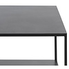 Pebble Zwarte Salontafel Vierkant 65x65 cm
