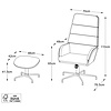 Sifton Taupe Bouclé Relaxfauteuil en Voetenbank Set