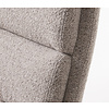 Sifton Taupe Bouclé Relaxfauteuil en Voetenbank Set
