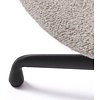 Sifton Taupe Bouclé Relaxfauteuil en Voetenbank Set