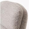 Sifton Taupe Bouclé Relaxfauteuil en Voetenbank Set