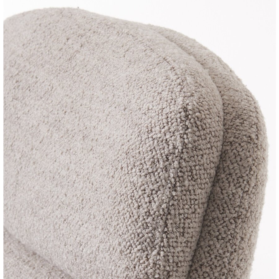 Sifton Taupe Bouclé Relaxfauteuil en Voetenbank Set Sifton Taupe Bouclé Relaxfauteuil en Voetenbank Set