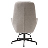 Sifton Taupe Bouclé Relaxfauteuil en Voetenbank Set