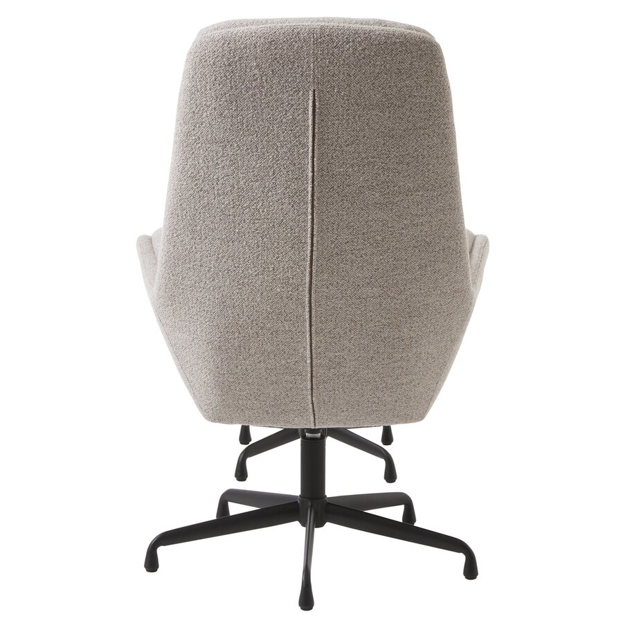 Sifton Taupe Bouclé Relaxfauteuil en Voetenbank Set Sifton Taupe Bouclé Relaxfauteuil en Voetenbank Set