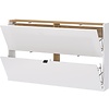 Ameca FSC Wit / Eiken Schoenenkast 2-Kleppen