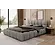 Boston 200 x 200 cm Gestoffeerd Bed Donkergrijs