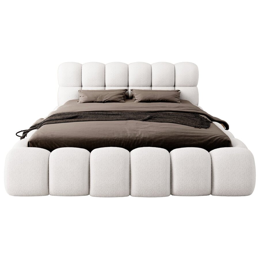 Boston 200 x 200 cm Gestoffeerd Bed Naturel Boston 200 x 200 cm Gestoffeerd Bed Naturel