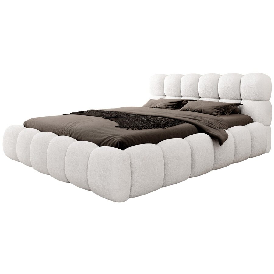 Boston 200 x 200 cm Gestoffeerd Bed Naturel Boston 200 x 200 cm Gestoffeerd Bed Naturel