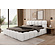 Boston 200 x 200 cm Gestoffeerd Bed Naturel