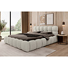 Boston 200 x 200 cm Gestoffeerd Bed Beige