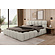 Boston 200 x 200 cm Gestoffeerd Bed Beige