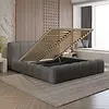 Adell 200 x 200 cm Gestoffeerd Bed Donkergrijs