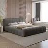 Adell 200 x 200 cm Gestoffeerd Bed Donkergrijs
