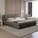 Adell 200 x 200 cm Gestoffeerd Bed Donkergrijs