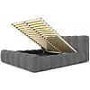 Adell 200 x 200 cm Gestoffeerd Bed Donkergrijs