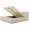 Adell 200 x 200 cm Gestoffeerd Bed Beige