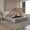 Adell 200 x 200 cm Gestoffeerd Bed Naturel