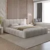 Adell 200 x 200 cm Gestoffeerd Bed Naturel