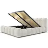 Adell 200 x 200 cm Gestoffeerd Bed Naturel