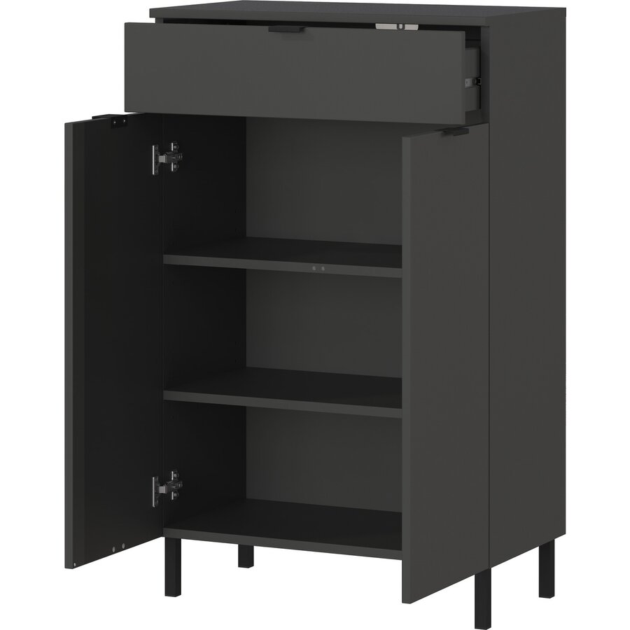 Arcena Grafiet Badkamerkast Laag Arcena Grafiet Badkamerkast Laag