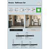 Arcena Grafiet Badmeubel Set Drie