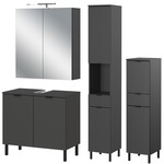 Germania Arcena Grafiet Badmeubel Set Drie Germania Arcena Grafiet Badmeubel Set Drie