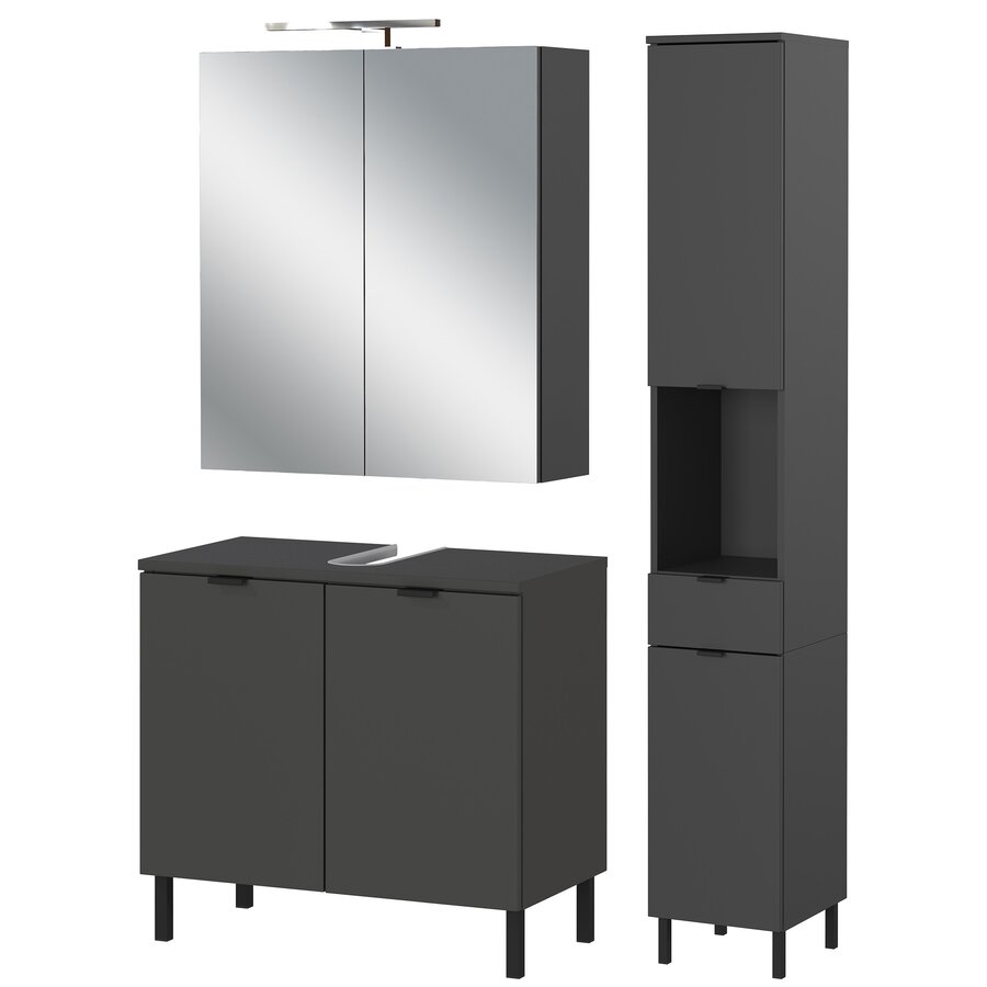 Arcena Grafiet Badmeubel Set Twee Arcena Grafiet Badmeubel Set Twee