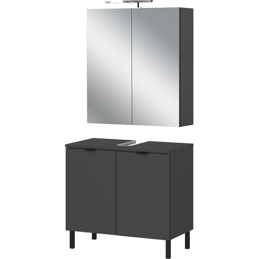 Arcena Grafiet Badmeubel Set Een