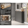 Libbiano Grafiet / Eiken Multifunctionele Wandkast