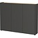 Libbiano Grafiet / Eiken Multifunctionele Wandkast