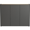Libbiano Grafiet / Eiken Multifunctionele Wandkast
