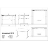 Bedano Cashmere Elektrische Zit Sta Bureautafel 120 cm