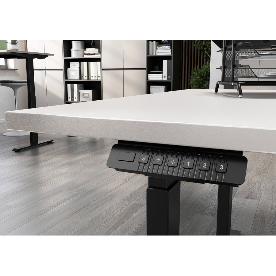 Bedano Cashmere Elektrische Zit Sta Bureautafel 180 cm