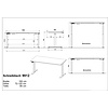 Bedano Cashmere Elektrische Zit Sta Bureautafel 160 cm