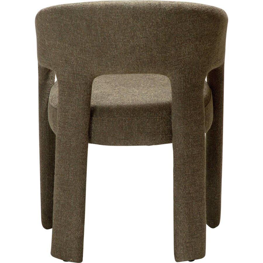 Splendor Oljifgroen Bouclé Eetkamerstoel