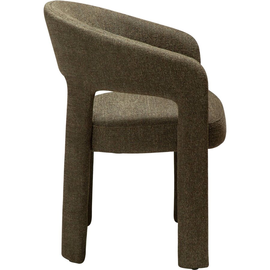 Splendor Oljifgroen Bouclé Eetkamerstoel