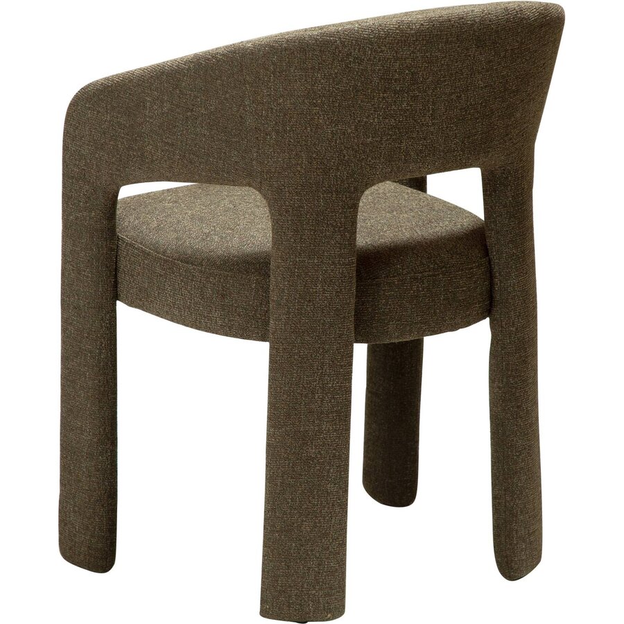 Splendor Oljifgroen Bouclé Eetkamerstoel