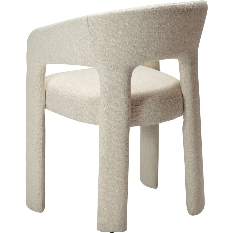 Splendor Beige Bouclé Eetkamerstoel